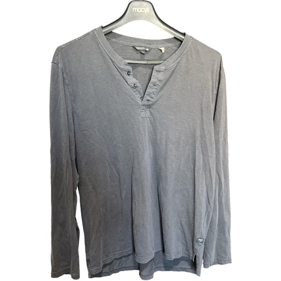 Toad & Co. Grey Long Sleeve Three Button Henley Organic Cotton Shirt XXL - Picture 7 of 7